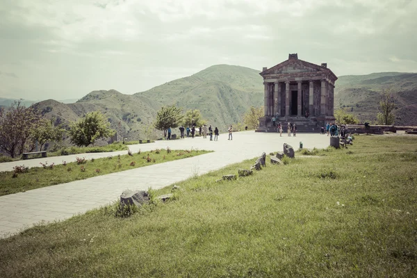 Garni, Arménie - může 02,2016: Starověké Garni Pohanský chrám, h — Stock fotografie