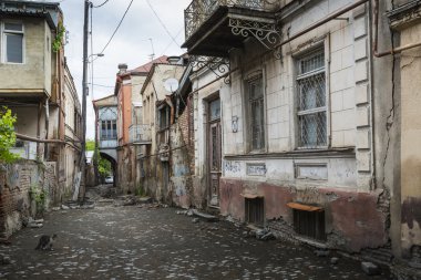 TBILISI, GEORGIA - MAY 07, 2016: Streets of old Tbilisi