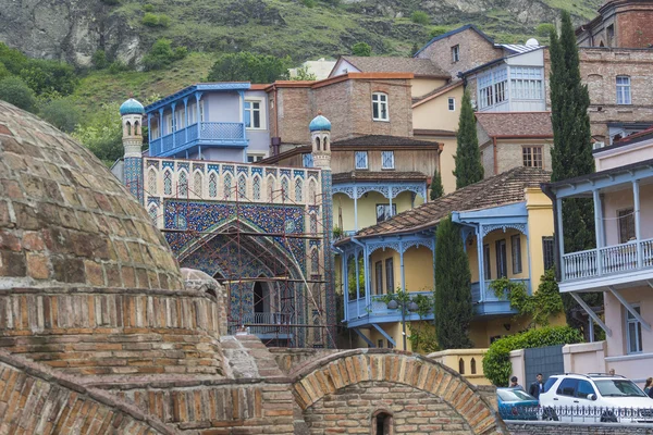 TBILISI, GEORGIA - MAIO 07, 2016: Banhos de enxofre em Abanotubani di — Fotografia de Stock