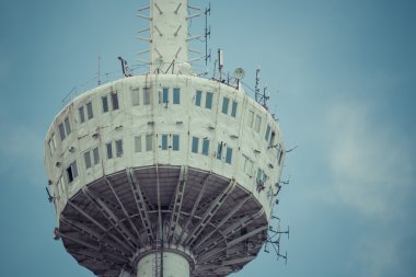 Tiflis, Gürcistan - 07 Mayıs 2016:Tiflis Tv kulesinin parçası