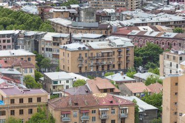 YEREVAN, ARMENIA - MAY 02, 2016 :View of Yerevan from Cascade,Tr