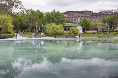 YEREVAN, ARMENIA - MAY 02 : Swan lake on May 02, 2016 in Yerevan