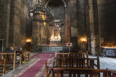 Echmiadzin, Ermenistan - 02 Mayıs 2016: Iside Ermeni Apostolik chu