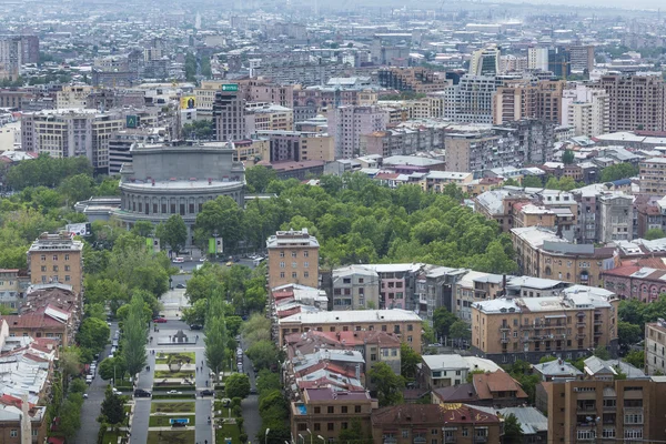 YEREVAN, ARMENIA - MAY 02, 2016 :View of Yerevan from Cascade,Tr — Φωτογραφία Αρχείου