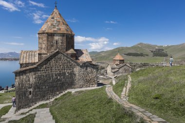 Sevanavank Gölü 'ndeki 9. yüzyıl Ermeni Manastırı.