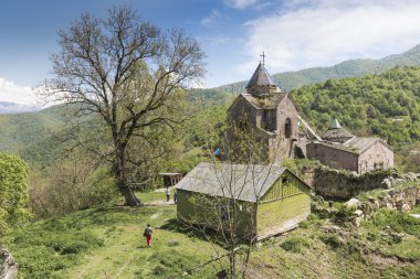 Goshavank, Ermenistan - 02 Mayıs 2016 : Goshavank Manastırı foun oldu