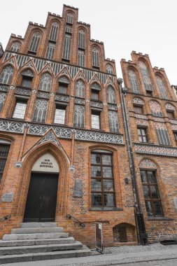 Torun, Polonya - 18 Mayıs 2016: House of Nicholas Copernicus (Dom 