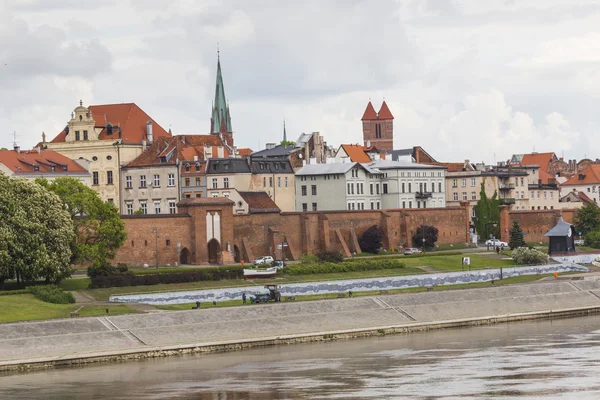 Torun, Polsko - 18 května 2016: Torun v Polsku, staré město Panorama, — Stock fotografie