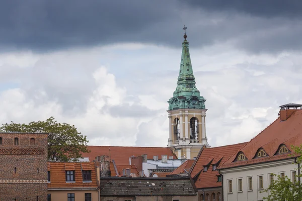 Torun, Polonya - 18 Mayıs 2016: Torun Polonya, eski şehir manzarası, — Stok fotoğraf