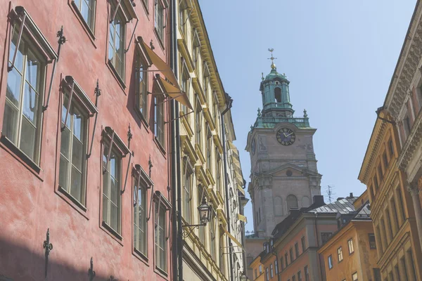 Church of St. Nicholas is the oldest church in Gamla Stan, the o — Stock Photo, Image