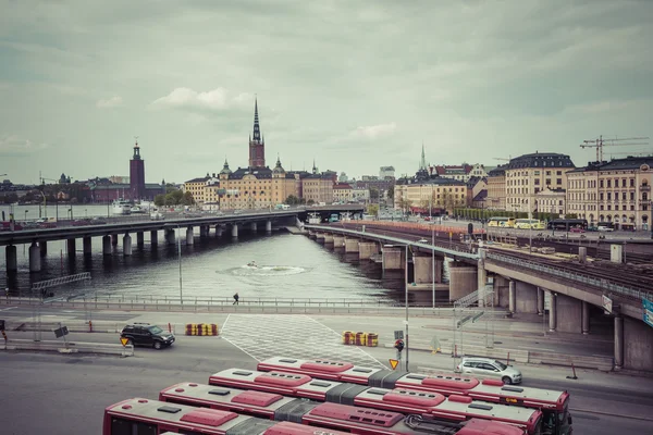 Panorama panorâmico da Cidade Velha (Gamla Stan) — Fotografia de Stock