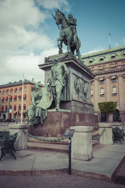 STOCKHOLM, SWEDEN - MAY 21, 2016: Historical monument in Stockho — Stock Photo, Image