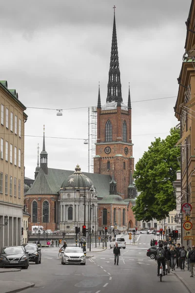 Стокгольм Швеція 21 травня 2016. Рідархолм, Riddarholmen, O — стокове фото