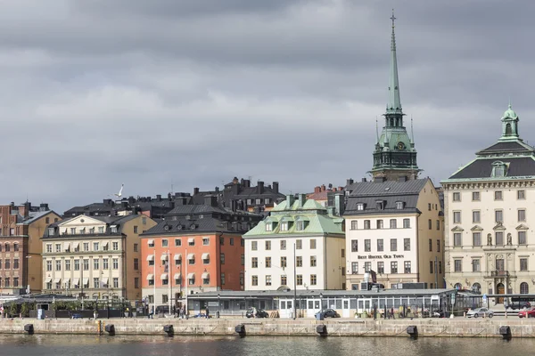 STOCKHOLM - SWEDEN - 21 MAY, 2016.Scenic panorama of the Old Tow — Stock Photo, Image