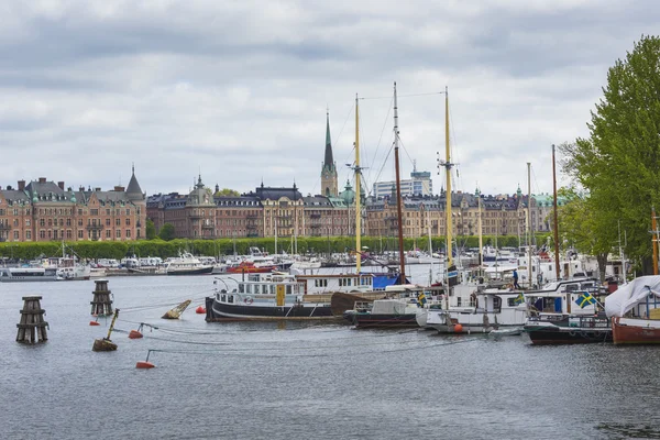 Stockholm - schweden - 21. mai 2016.malerisches panorama der alten schleppe — Stockfoto