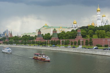 Moskova - Haziran 02: Moskova Nehri Kremlin çıkabilir. İçin