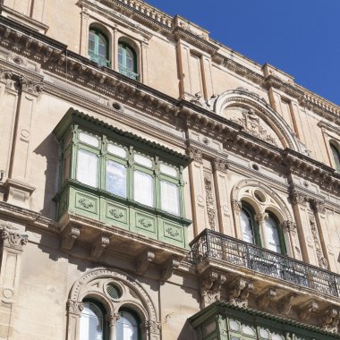  Valletta - Malta - 13 Nisan 2016: Geleneksel Malta mimar