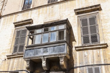  Valletta - Malta - 13 Nisan 2016: Geleneksel Malta mimar