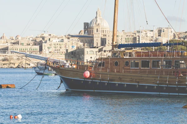 Valletta - Málta - április 13, 2016: Valletta városára, a Eveni — Stock Fotó