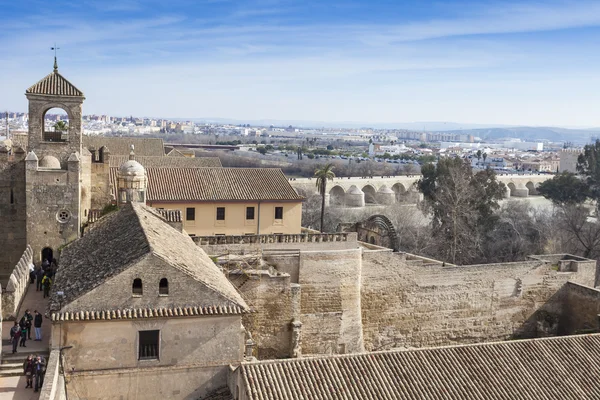 Cordoba - Španělsko - 10 červen 2016: pohled Alcazar a katedrála M — Stock fotografie