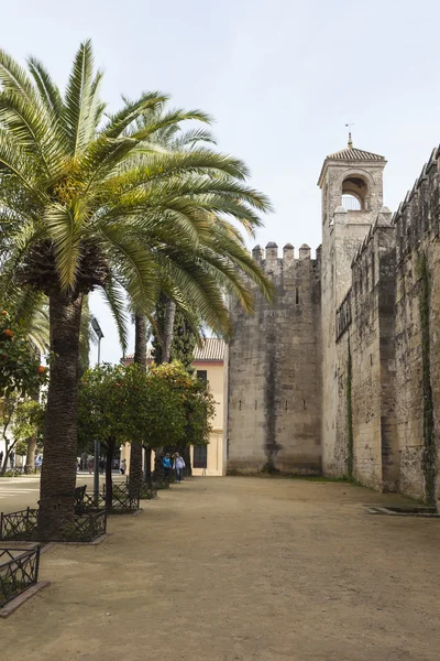 科尔多巴-西班牙-2016 年 6 月 10 日 ︰ 视图的城堡和教堂 M — 图库照片