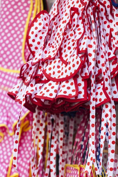 Donna rossa flamenco abiti texture — Foto Stock