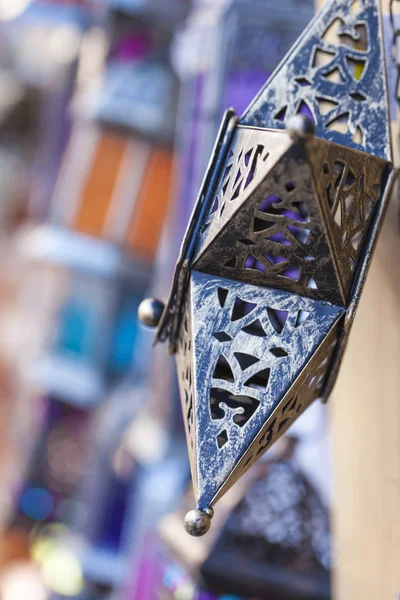 Lámparas y faroles árabes en Marrakech, Marruecos —  Fotos de Stock