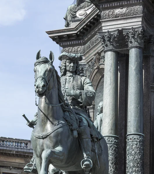 维也纳，奥地利，欧盟-2016 年 6 月 5 日︰ Maria Theresia 纪念碑, — 图库照片