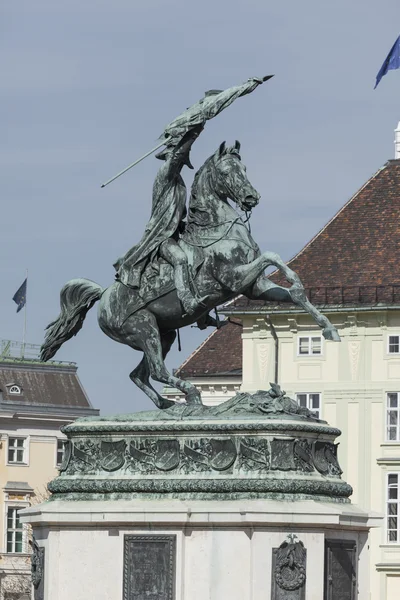 VIENNA, AUSTRIA, UE - 05 GIUGNO 2016: Monumento equestre di Ar — Foto Stock