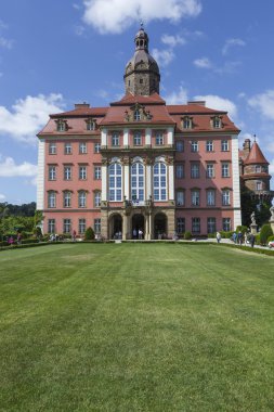 Walbrzych, Polonya - 07 Temmuz 2016: Kale Walbrzych, Ksiaz içinde