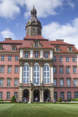 Walbrzych, Polonya - 07 Temmuz 2016: Kale Walbrzych, Ksiaz içinde