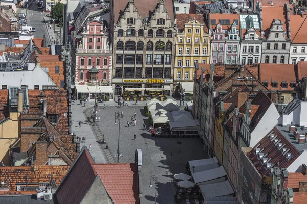 Wroclaw, Polsko - 07 července 2016: V létě o letecké panorama — Stock fotografie