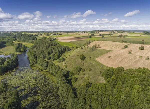 Black River Hancza in Turtul. Suwalszczyzna, Poland. Summer time — Stock Photo, Image