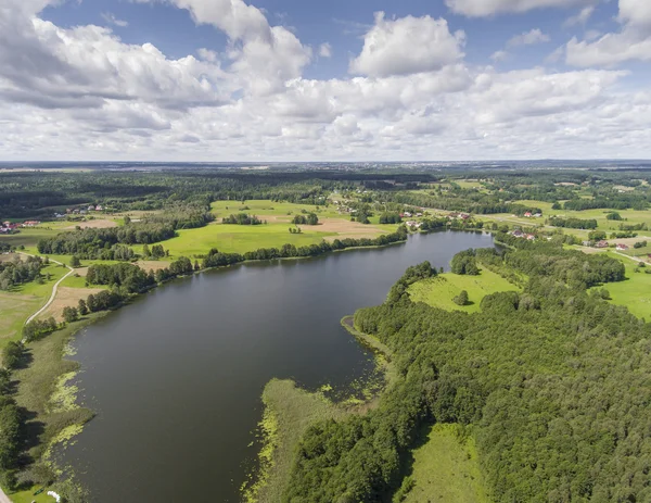 Parque Nacional Lago Wigry. Suwalszczyzna, Polonia. Agua azul y —  Fotos de Stock