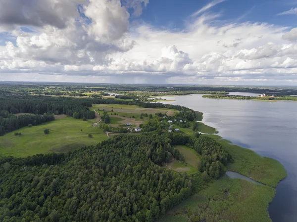 View of small islands on the lake in Masuria and Podlasie distri — Stock Photo, Image