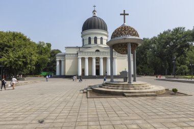 Chisinau, Moldova - 30 Temmuz 2016: Cathedral Park 30 Temmuz 20