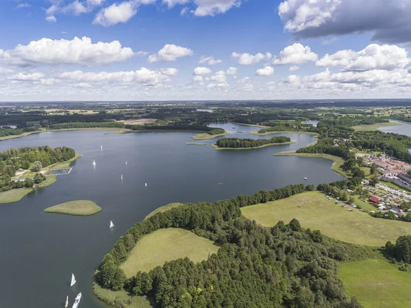 Lake Wigry National Park. Suwalszczyzna, Poland. Blue water and — Stock Photo, Image