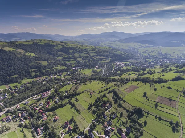 Mountain landcsape at summer time in south of Poland. View from — Stock Photo, Image