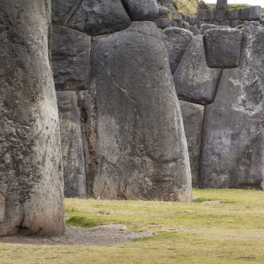 Taş Sacsayhuaman, Cusco, Peru için duvar