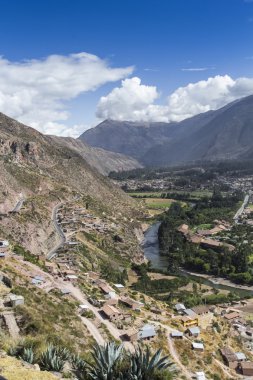 kutsal vadi urubamba Vadisi Peru alana buğday hasat, 