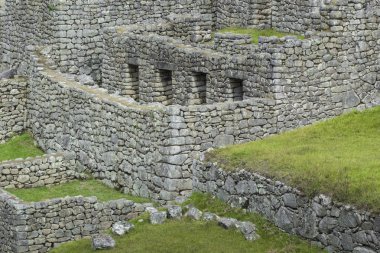 Görünümü, antik Inca şehir, Machu Picchu. 15-yy