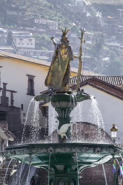 库斯科，秘鲁-三月 08，2016年︰ 视图的广场在库斯科，每 — 图库照片