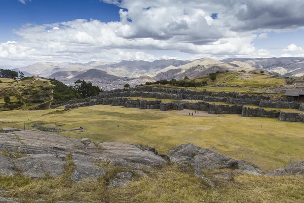 Kamieniarka ścian Sacsayhuaman, w Cusco, Peru — Zdjęcie stockowe