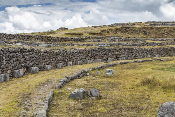 Stonework of the walls of Sacsayhuaman, in Cusco, Peru — Stock Photo, Image