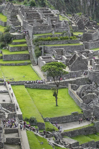 Vista de la antigua ciudad inca de Machu Picchu. El siglo XV —  Fotos de Stock