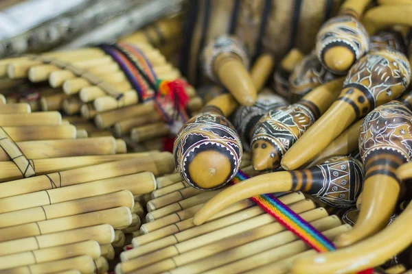 Tecido genérico com elementos tradicionais de design peruano, Sagrado — Fotografia de Stock