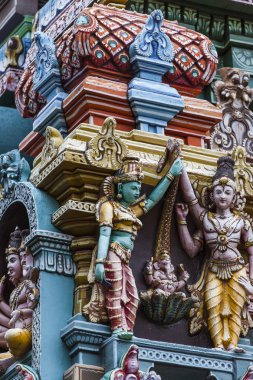 madurai, Hindistan tapınakta meenakshi detay