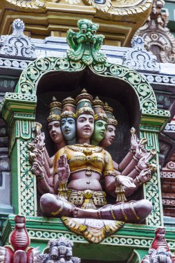 madurai, Hindistan tapınakta meenakshi detay