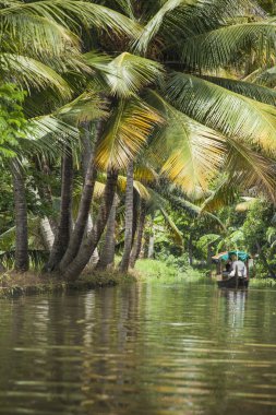 Alleppey, Kerala, Hindistan - 16 Ağustos 2016: Kimliği belirsiz Hint p