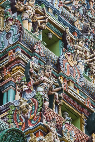 Detalle del Templo Meenakshi en Madurai, India — Foto de Stock